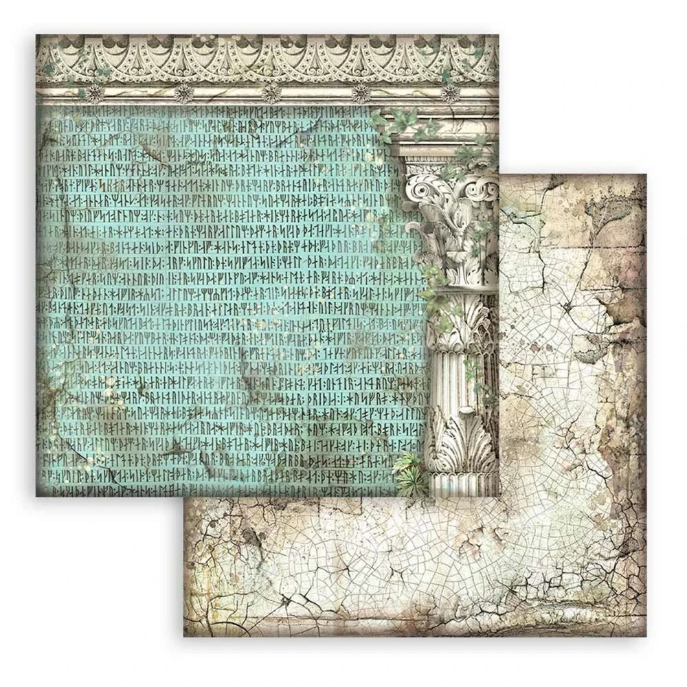 Stamperia Scrapbook papier – Magic Forest Backgrounds 8x8