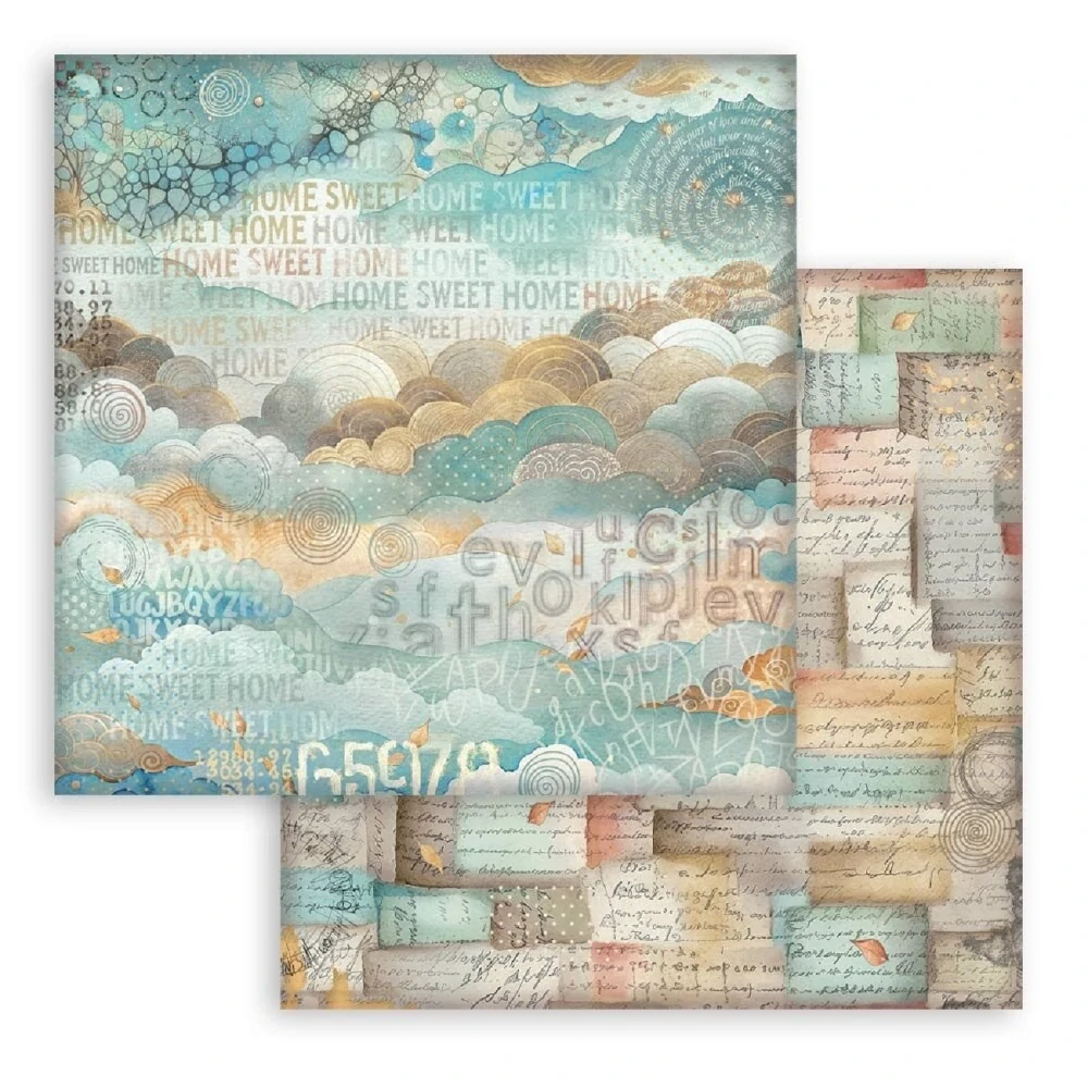 Stamperia Furry Friends Backgrounds 12x12 scrapbook papier