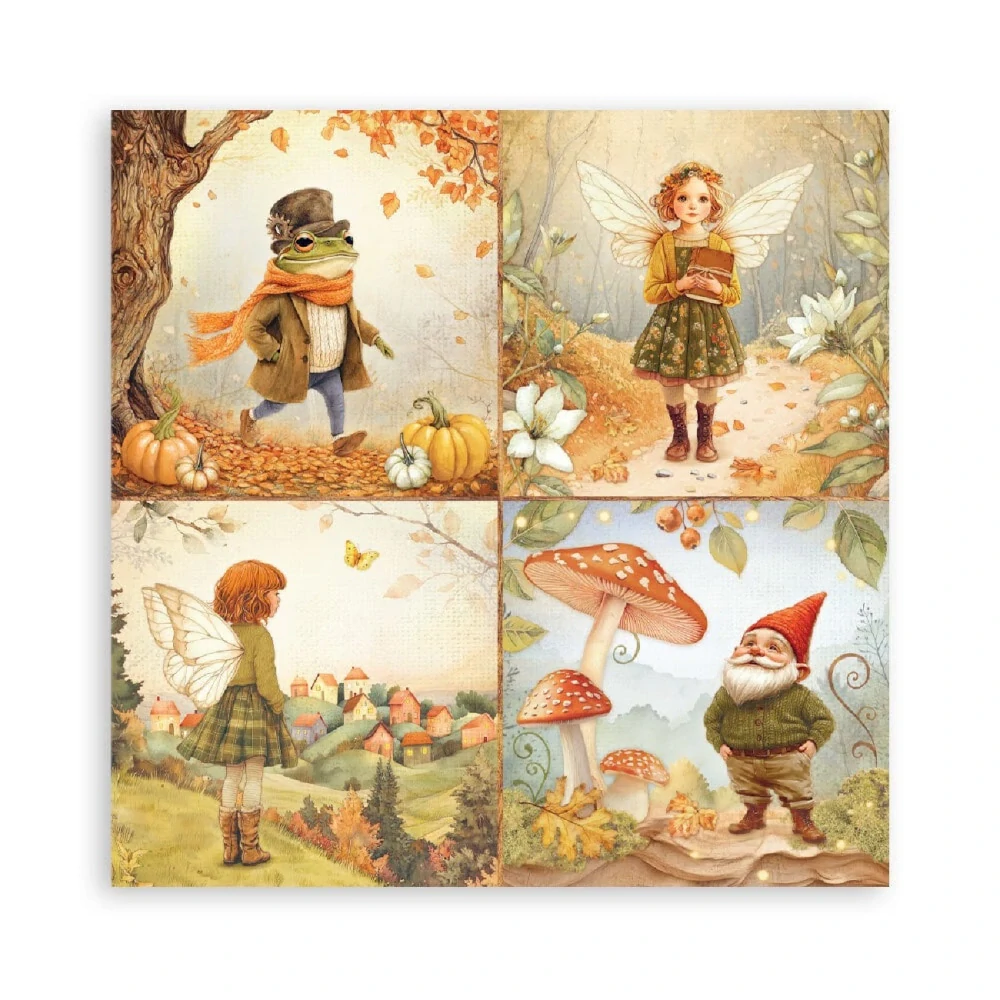 Stamperia Scrapbook papier – Whispering Woods Maxi 8x8
