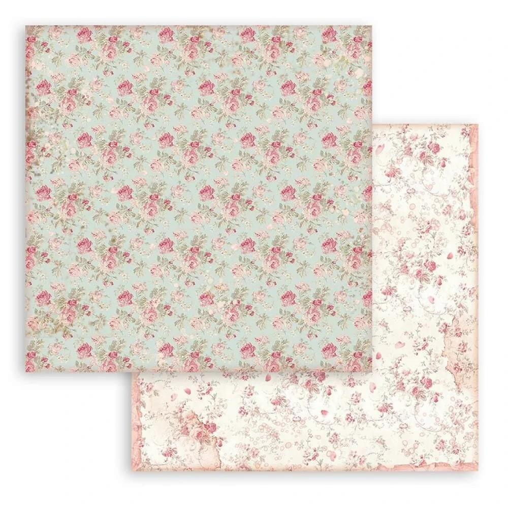 Stamperia Scrapbook papier – Rose Parfum Backgrounds 8x8