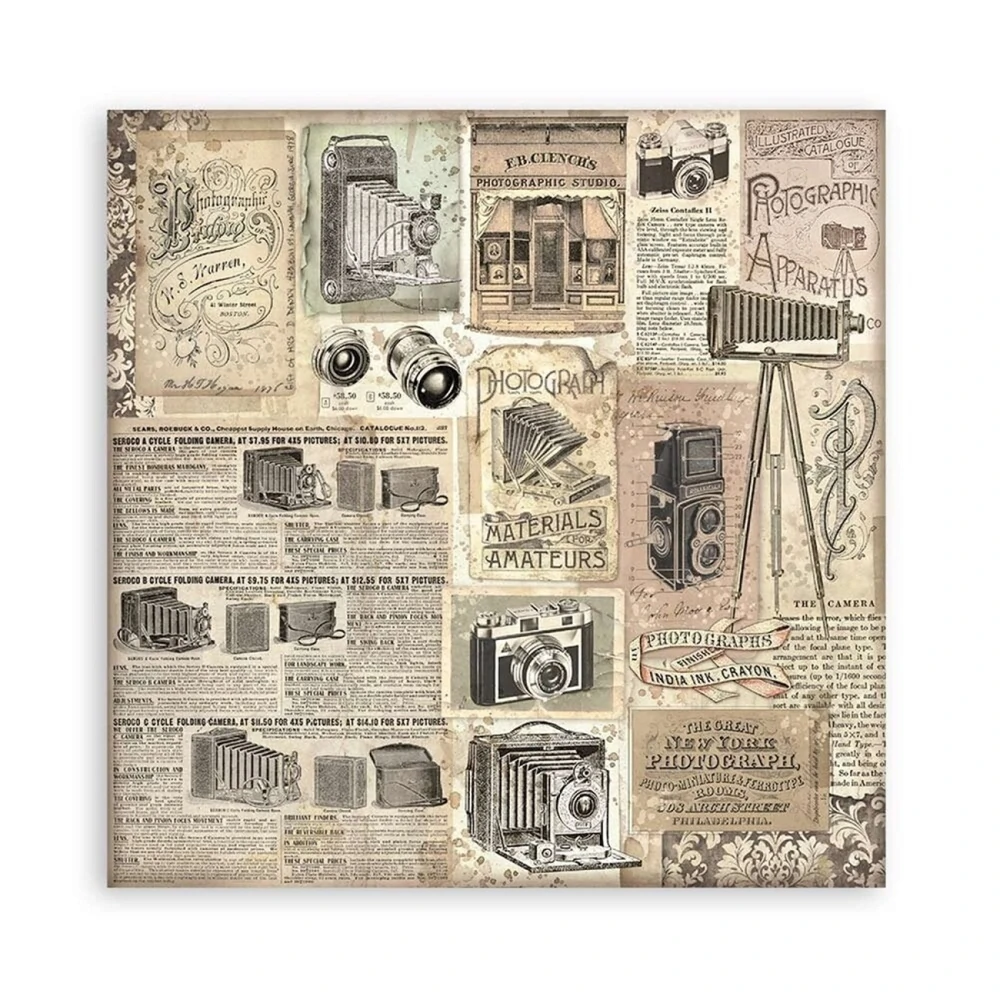 Stamperia Scrapbook papier – Brocante Antiques Maxi 8x8