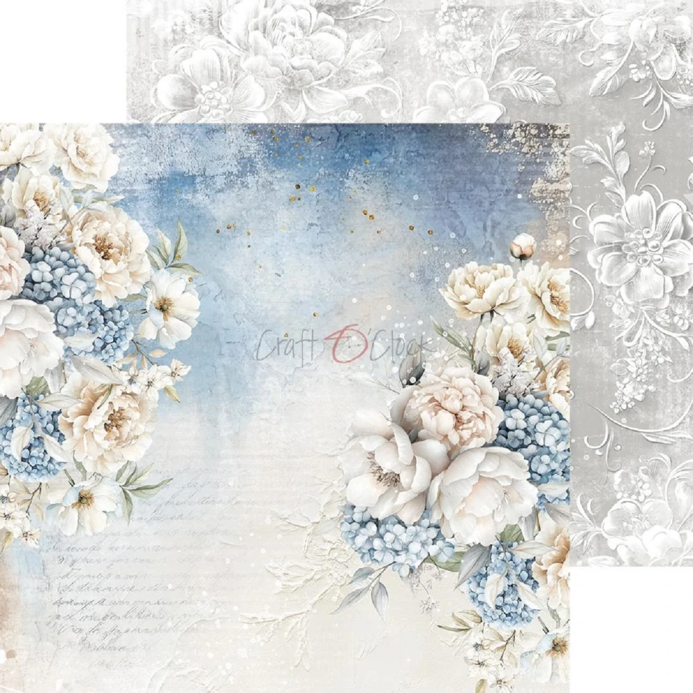 Craft O´ Clock Scrapbook papier - Something Blue 8x8 