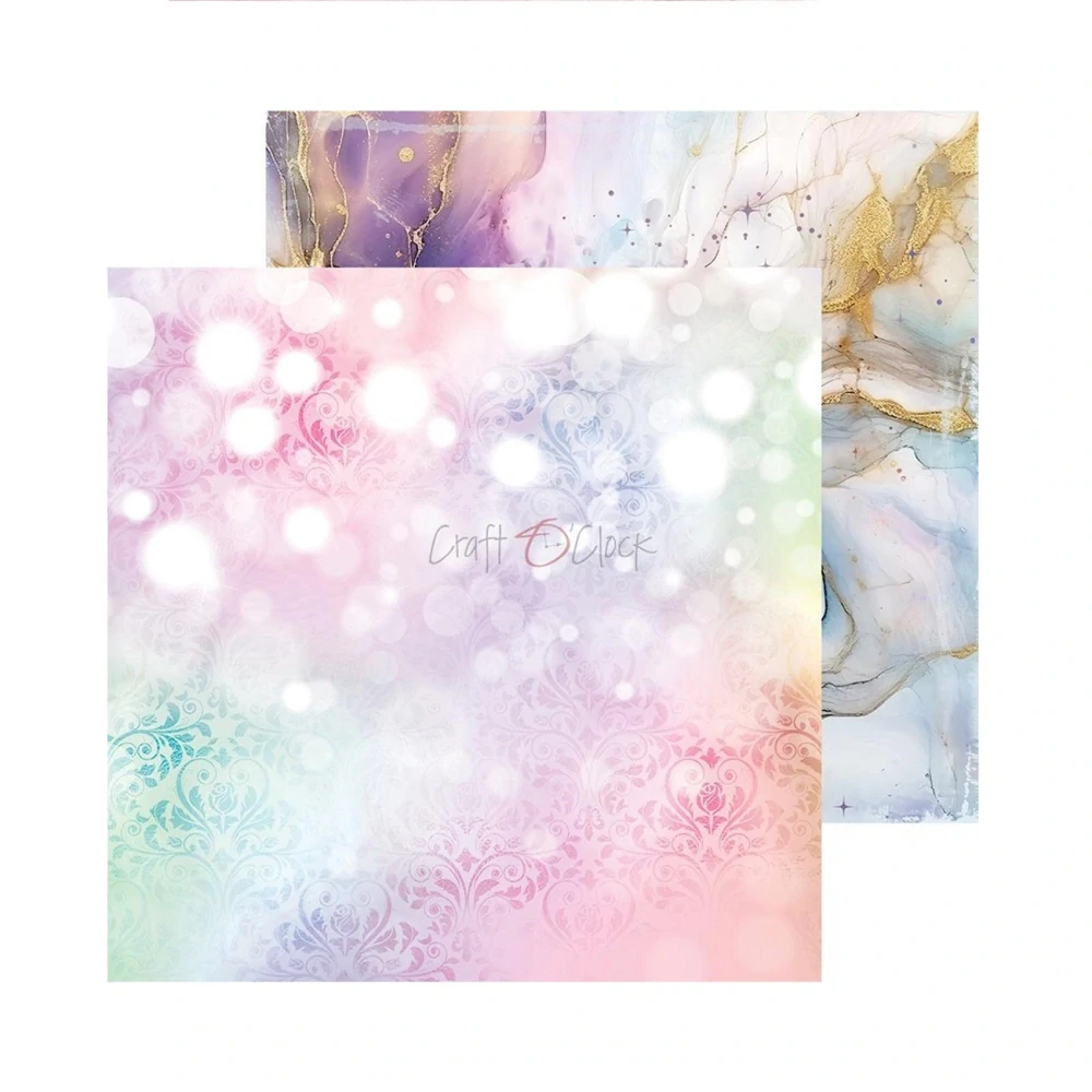 Craft O´ Clock Scrapbook papier - Unicorn Sweet Basic 8x8
