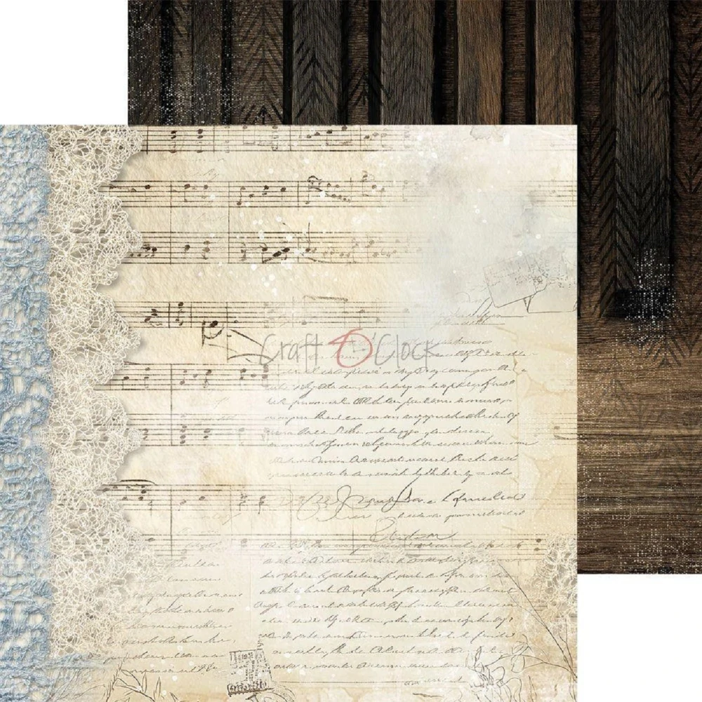 Craft O´ Clock Scrapbook papier - Melody of My Soul 8x8 Mix