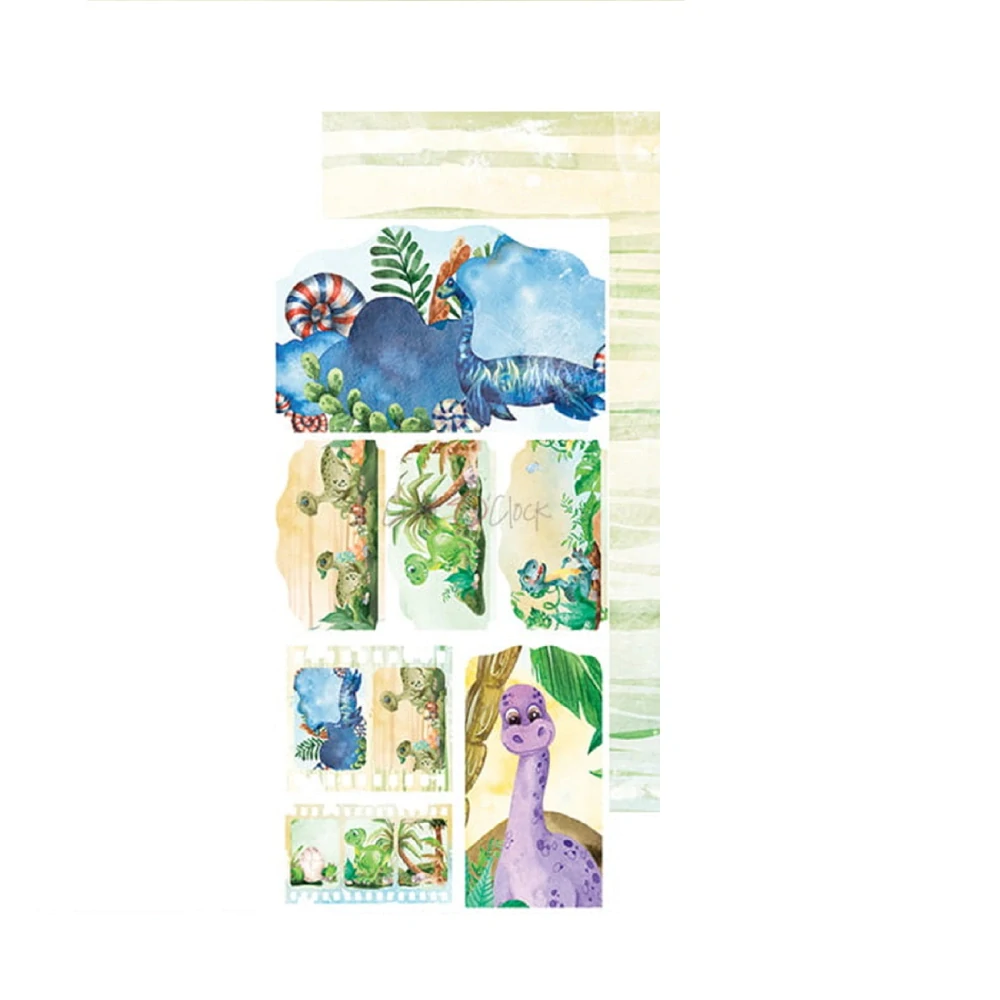 Craft O´ Clock Scrapbook papier - Dino Adventures Junk Journal 6x12