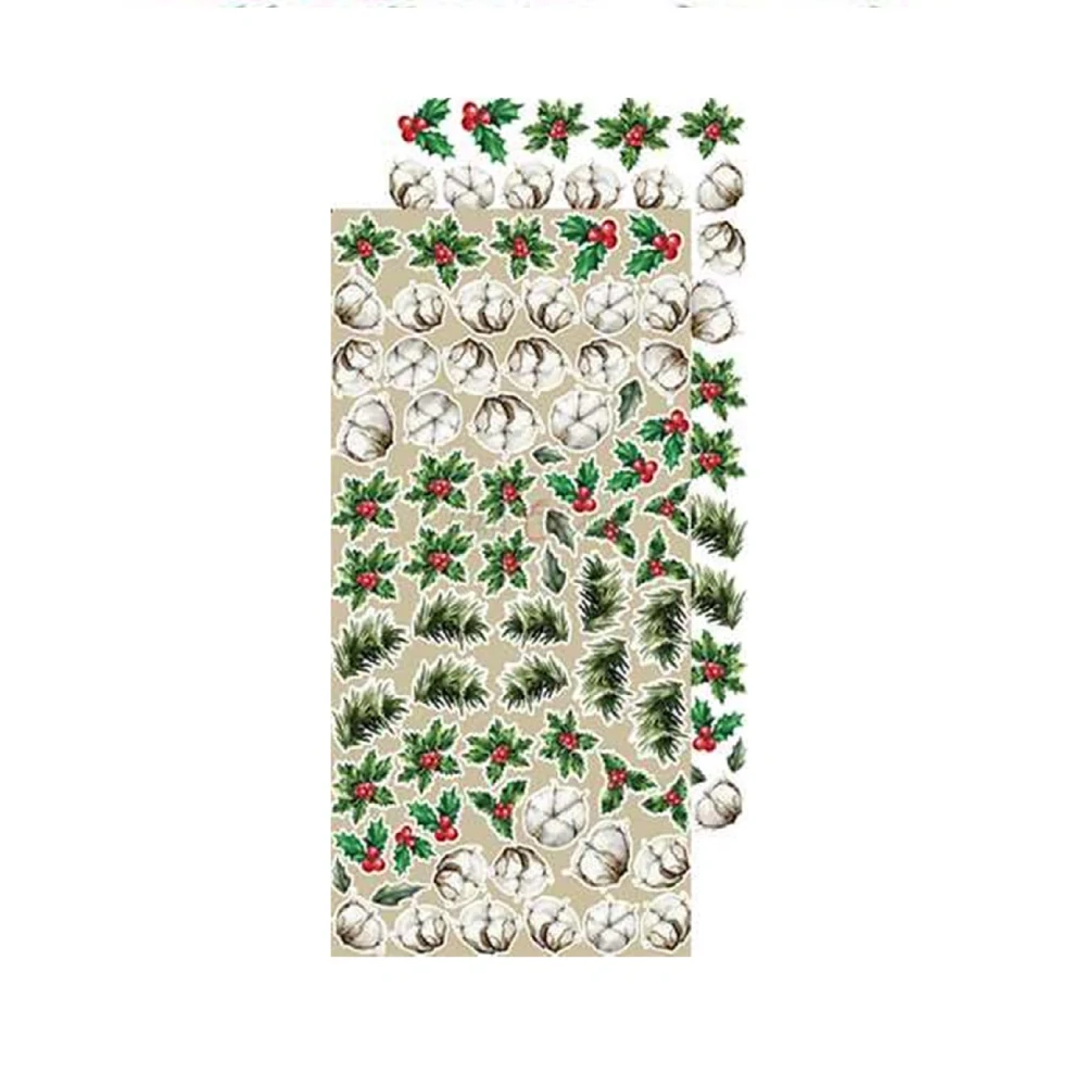 Craft O´ Clock Scrapbook papier - Christmas Treasure Flowers 6x12