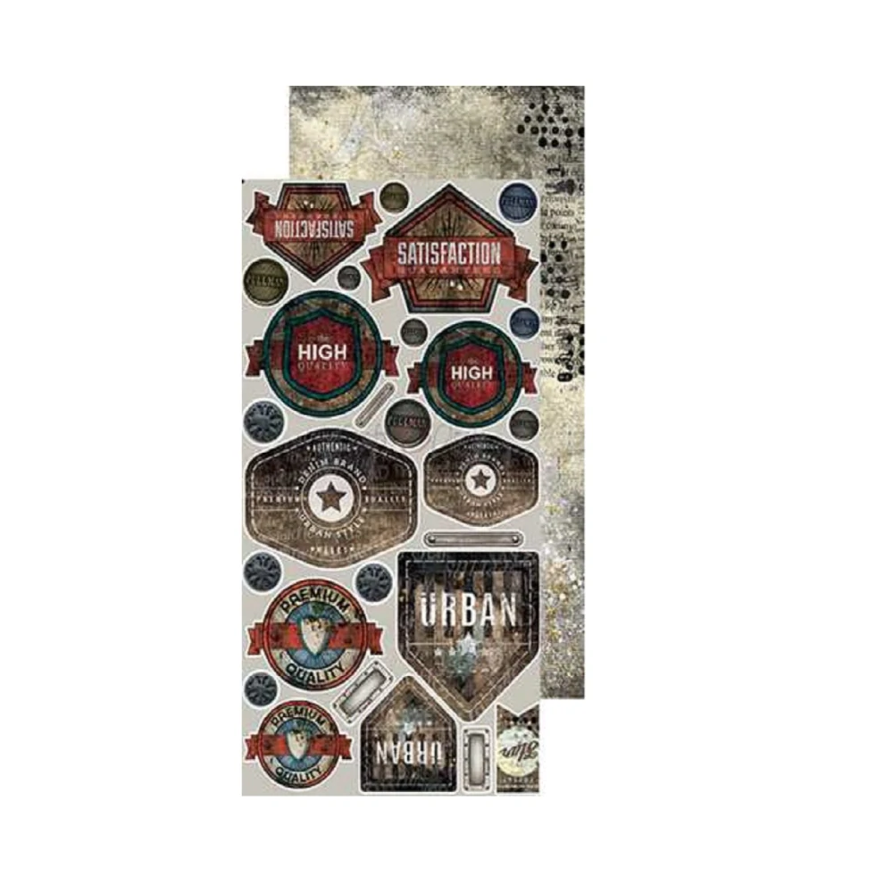 Craft O´ Clock Scrapbook papier - Clang and Dirt 6x12 Vintage