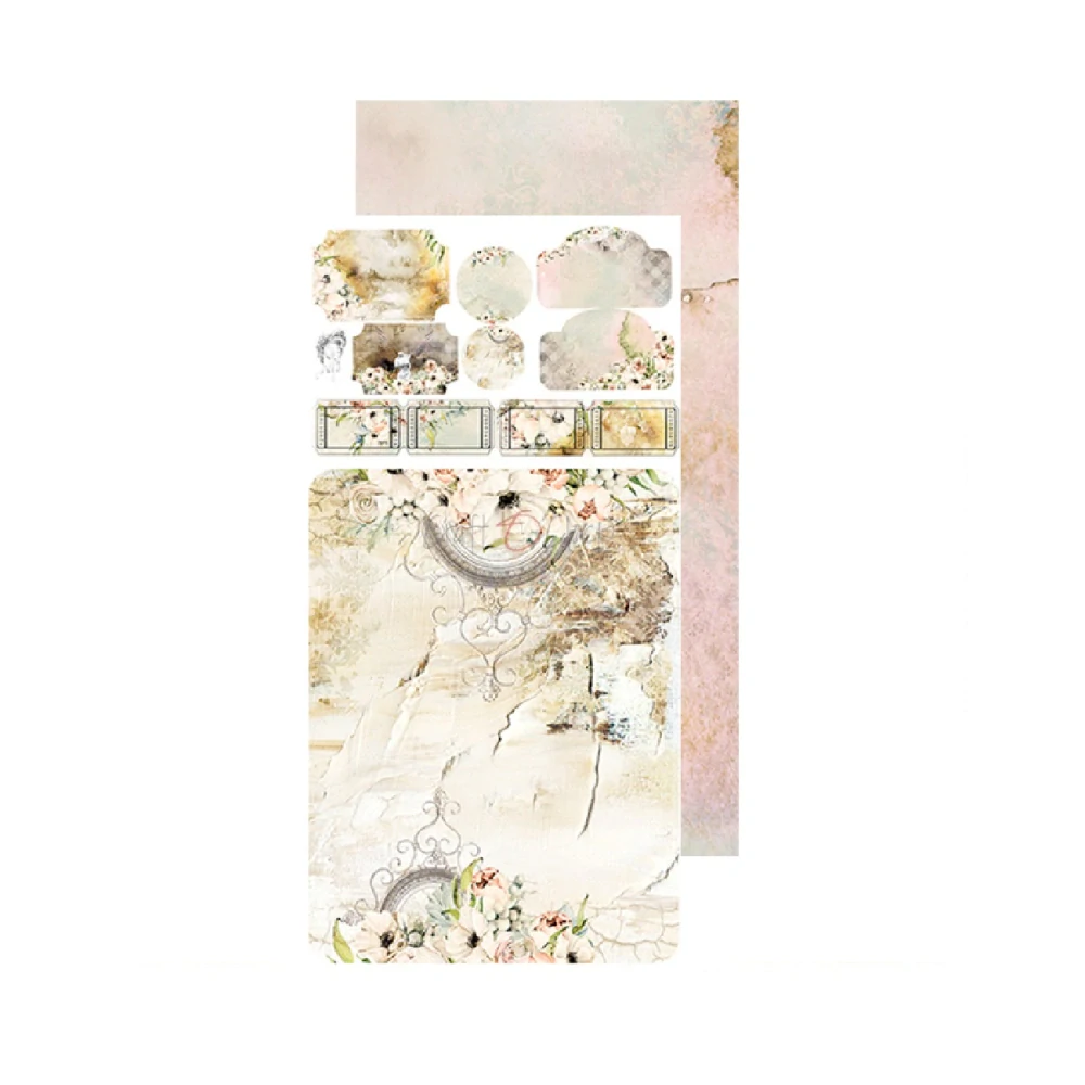 Craft O´ Clock Scrapbook papier - Blooming Retread 6x12