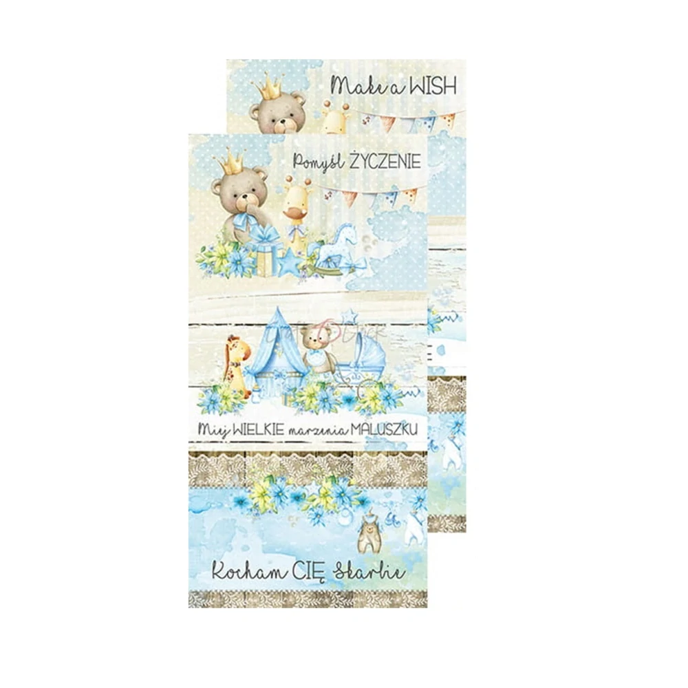 Craft O´ Clock Scrapbook papier - Hello Little Boy 6x12