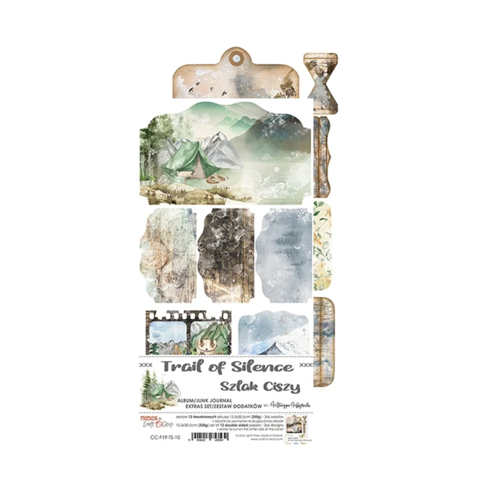 Craft O´ Clock Scrapbook papier - Trail of Silence 6x12