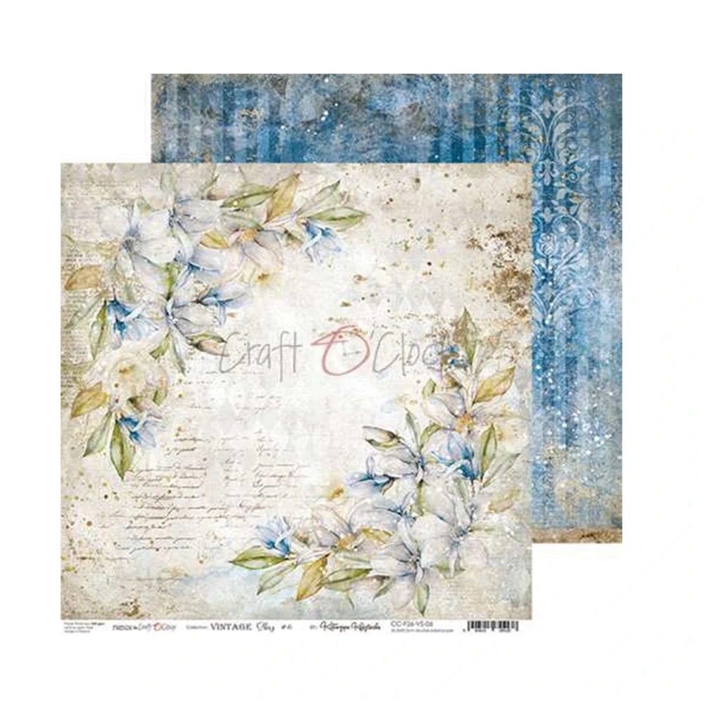  Scrapbook papier - Vintage Sky 6x6 - Craft O’Clock