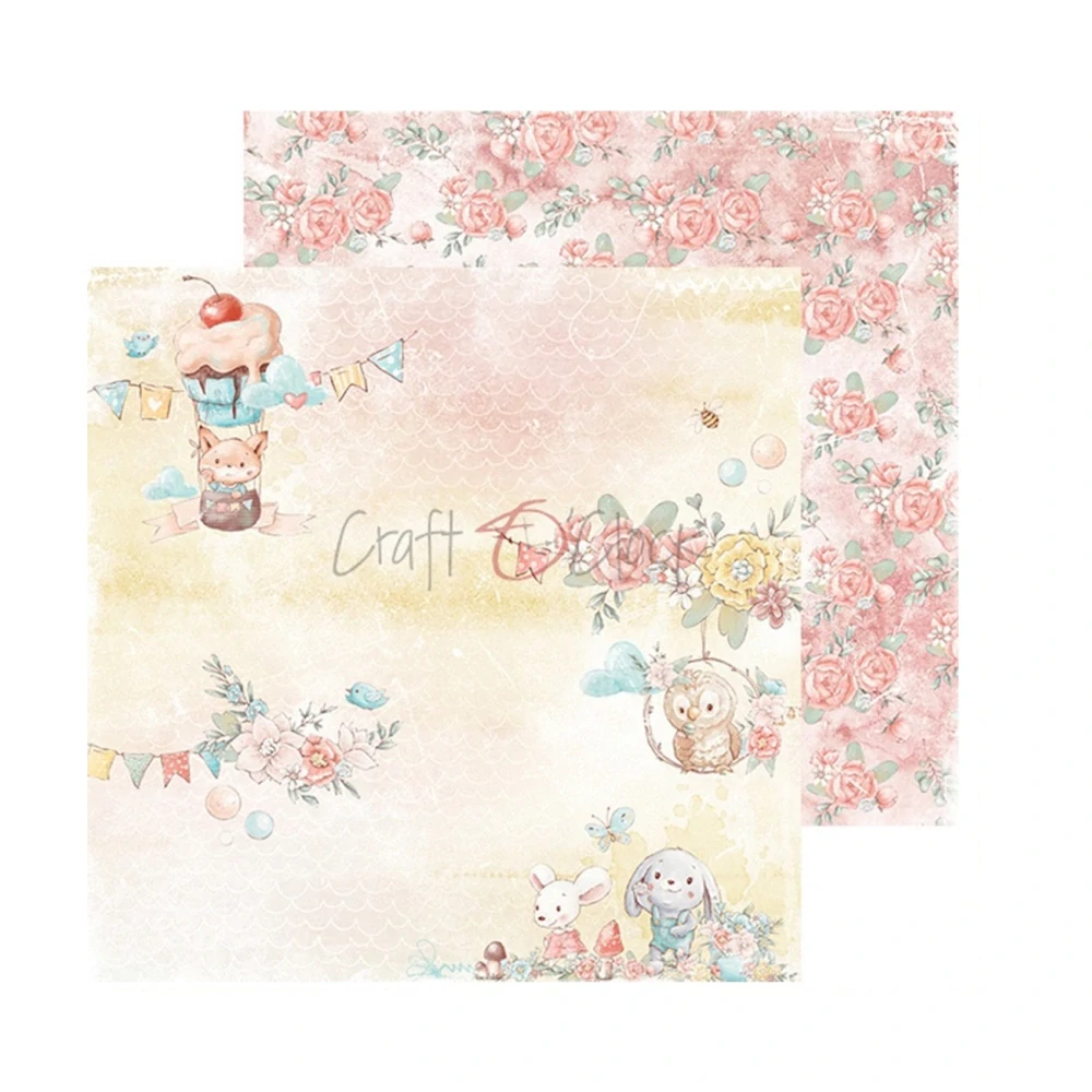 Craft O´ Clock Scrapbook papier - Woodland Friends 6x6