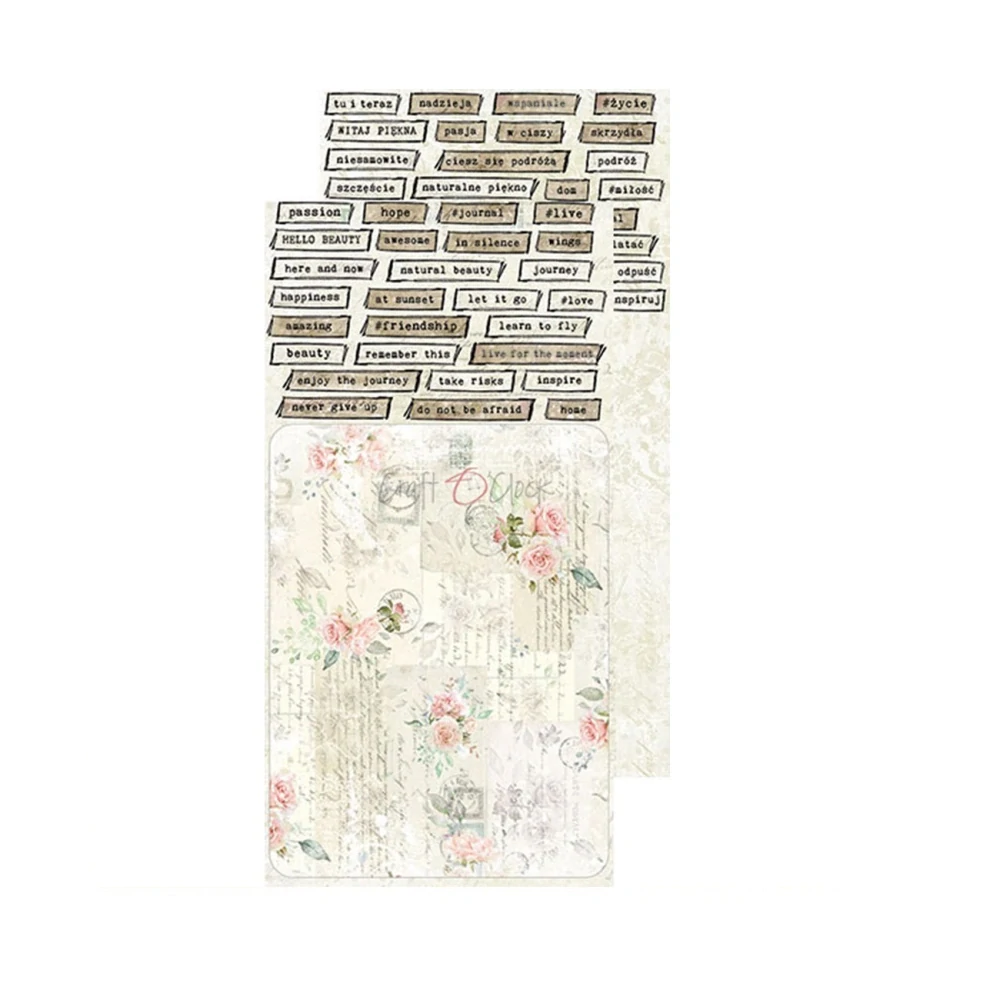 Craft O´ Clock Scrapbook papier - Hello Beauty  6x12 