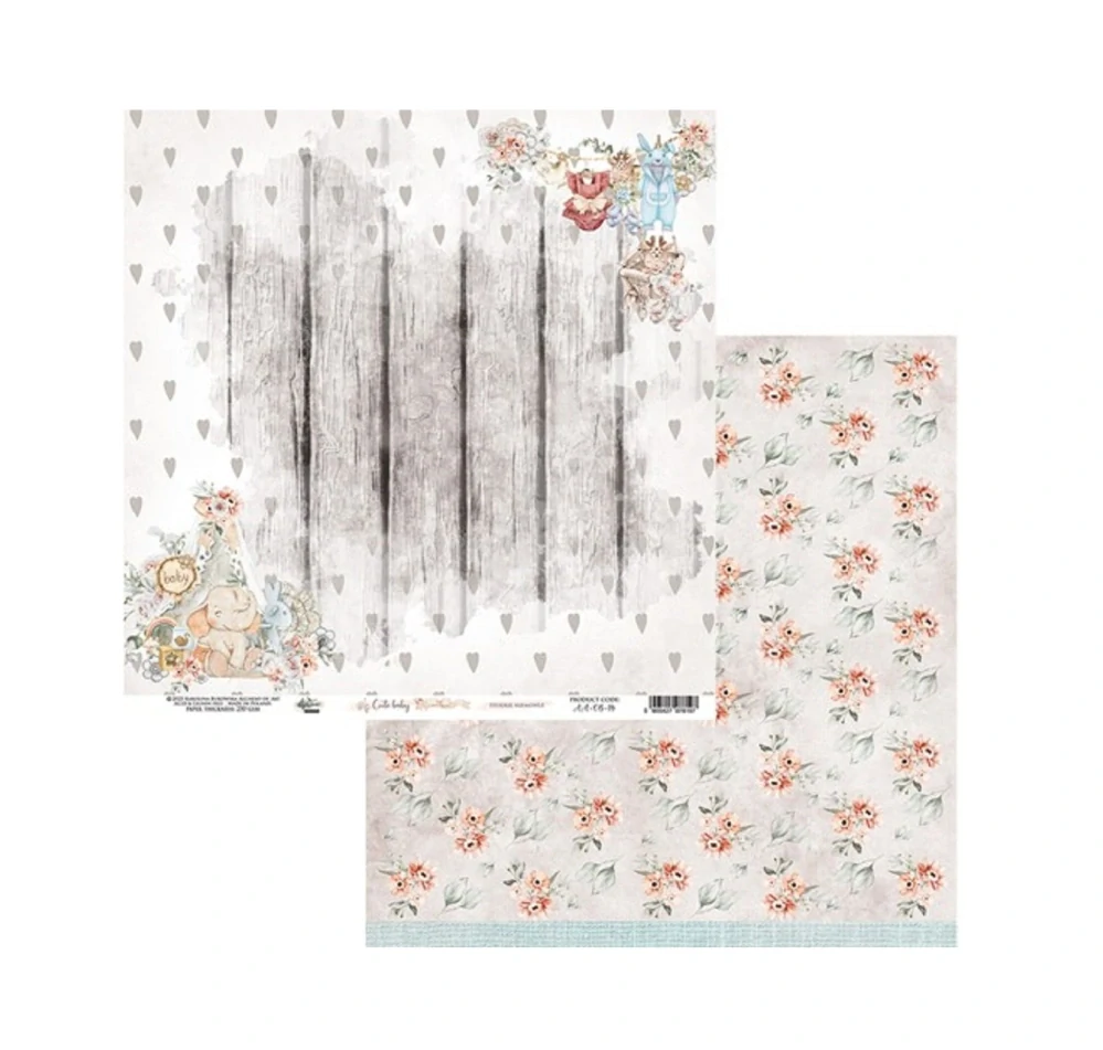 Alchemy of Art Scrapbook papier Cute Baby 8x8
