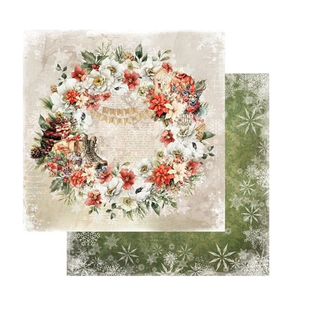 Alchemy of Art Scrapbook papier Merry Christmas 8x8