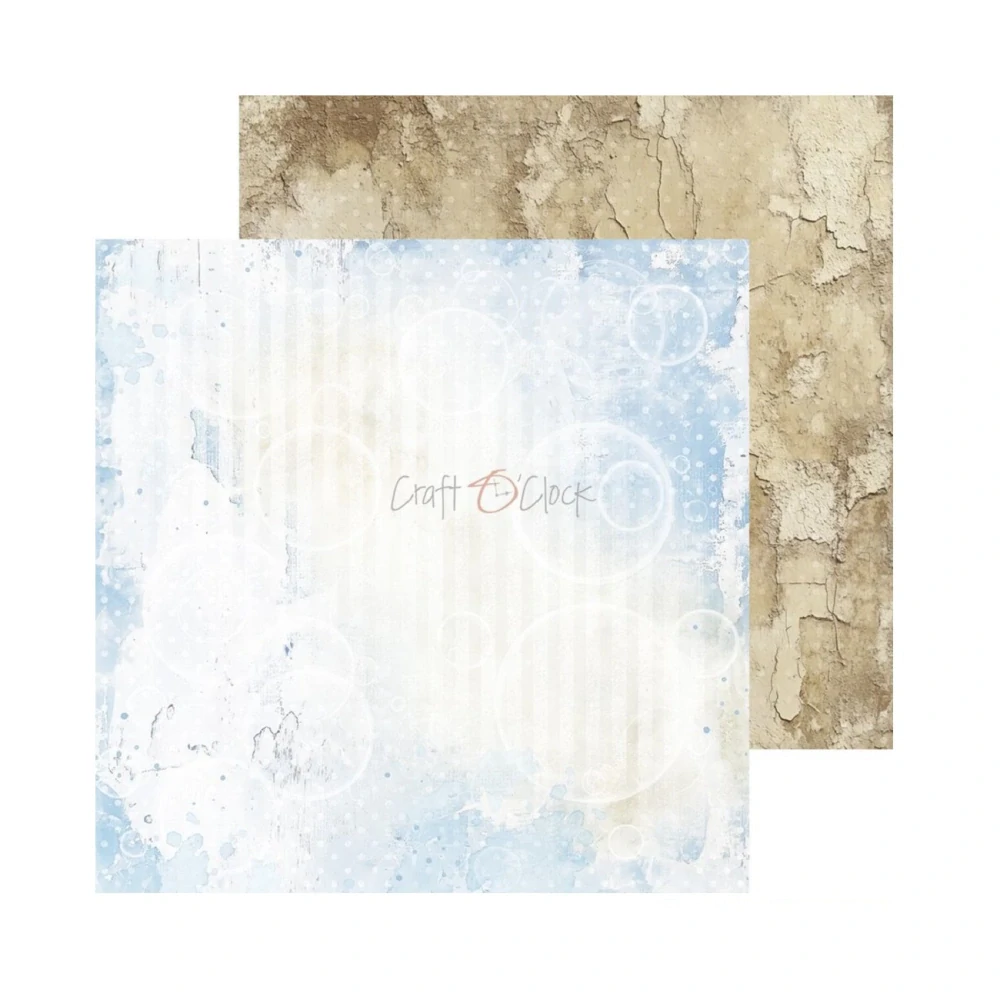 Craft O´ Clock Scrapbook papier - Baby Boy Universe 8x8 Mix