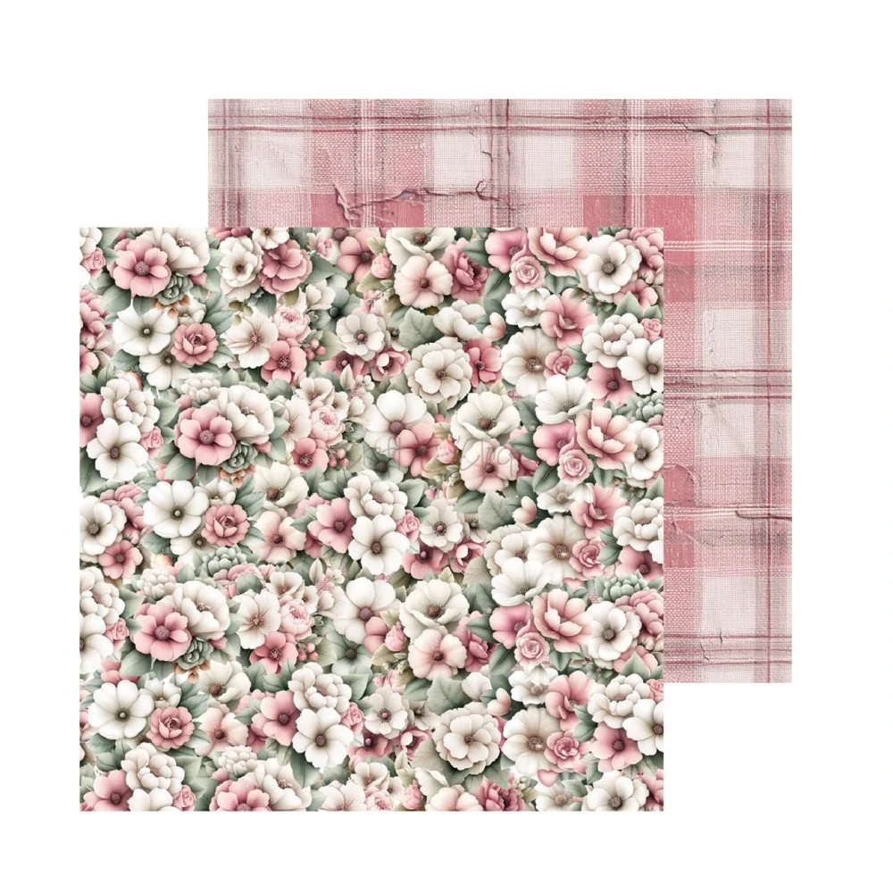 Craft O´ Clock Scrapbook papier - Baby Girl Universe 8x8 Mix