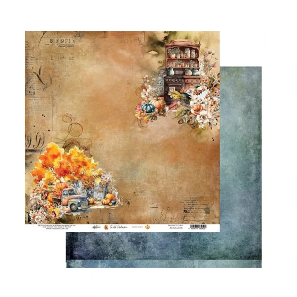 Alchemy of Art Scrapbook papier Gold Autumn 8x8