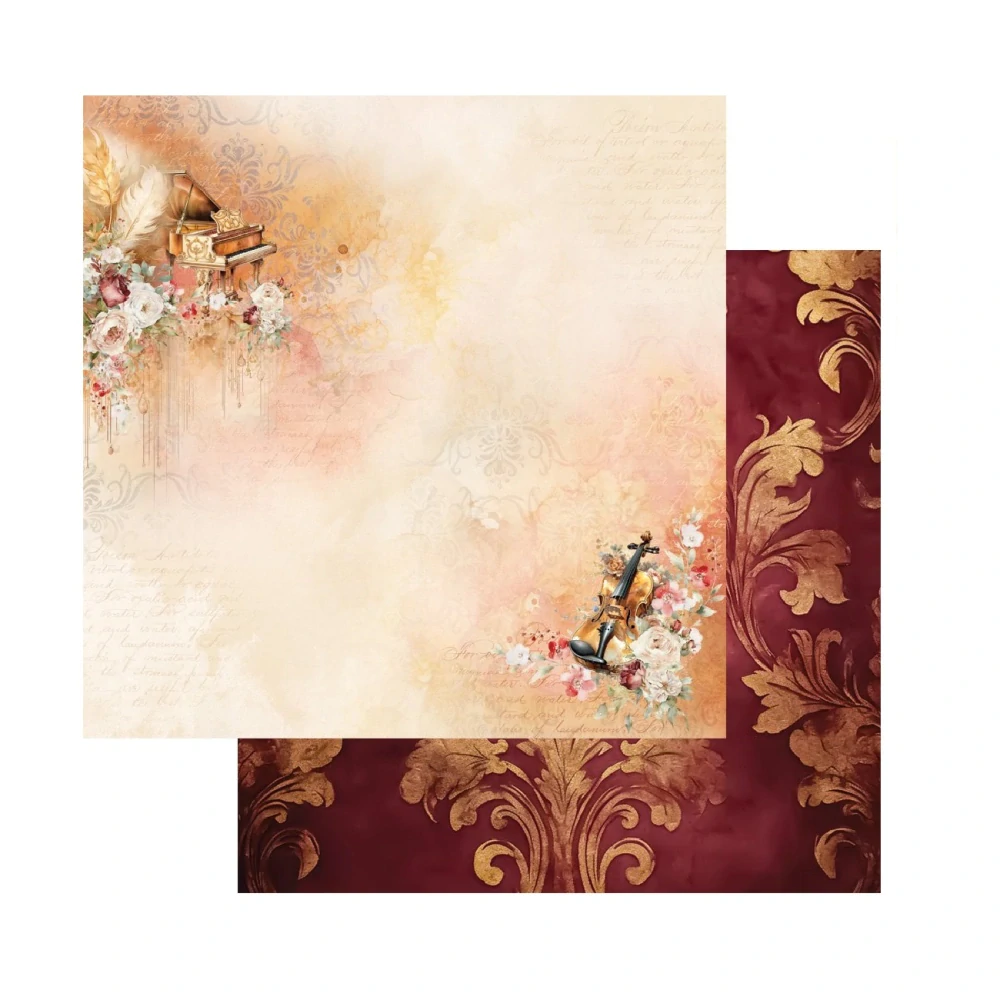 Alchemy of Art Scrapbook papier Melody of the Heart 8x8