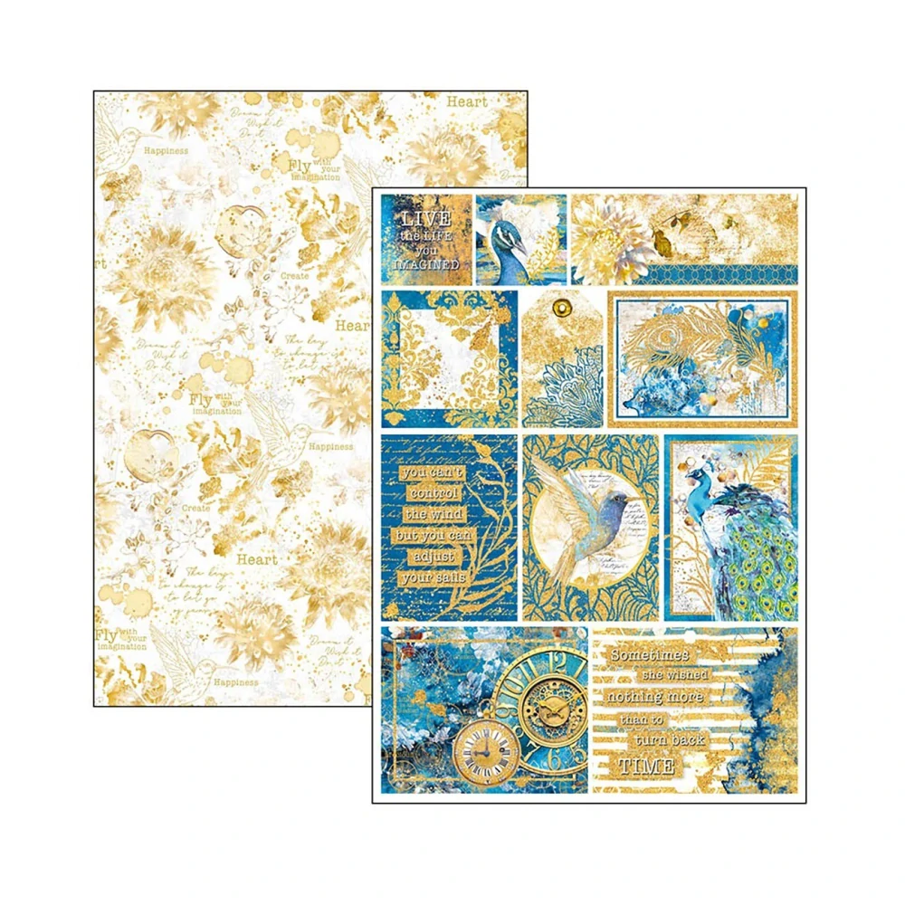 Ciao Bella Scrapbook papier Indigo A4