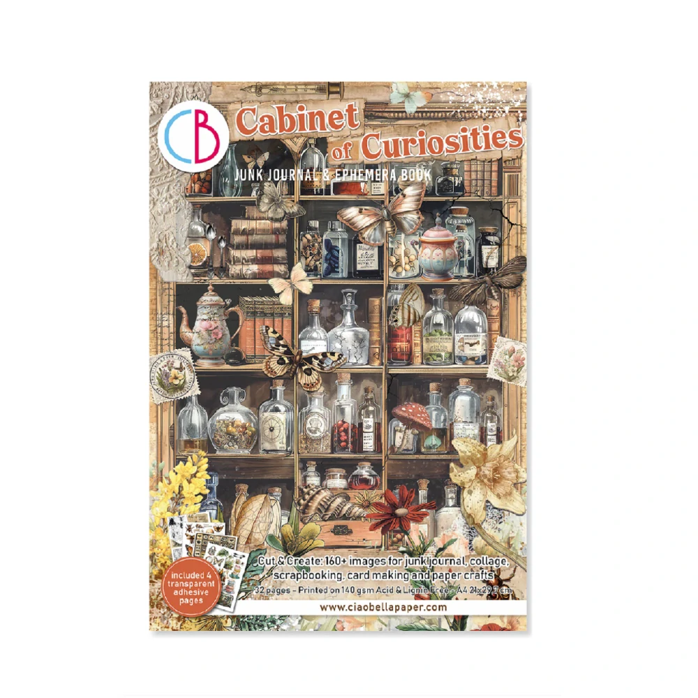 Ciao Bella – Cabinet of Curiosities Junk Journal Ephemera Book