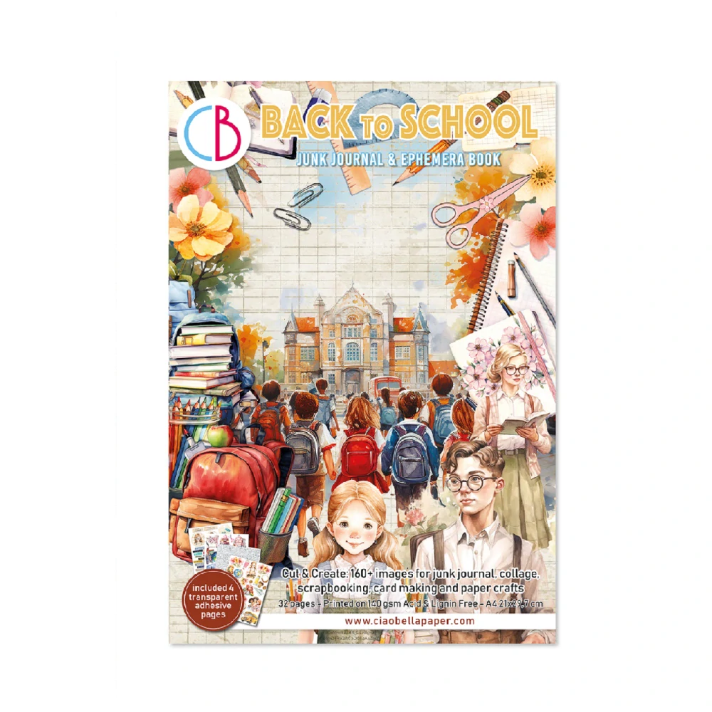 Ciao Bella – Back to School Junk Journal Ephemera Book