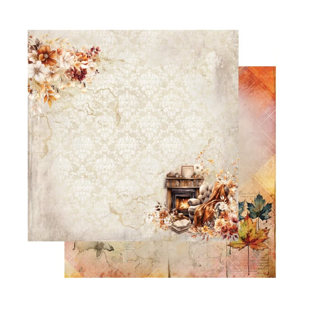 Alchemy of Art Scrapbook papier In Autumn Colors 8x8