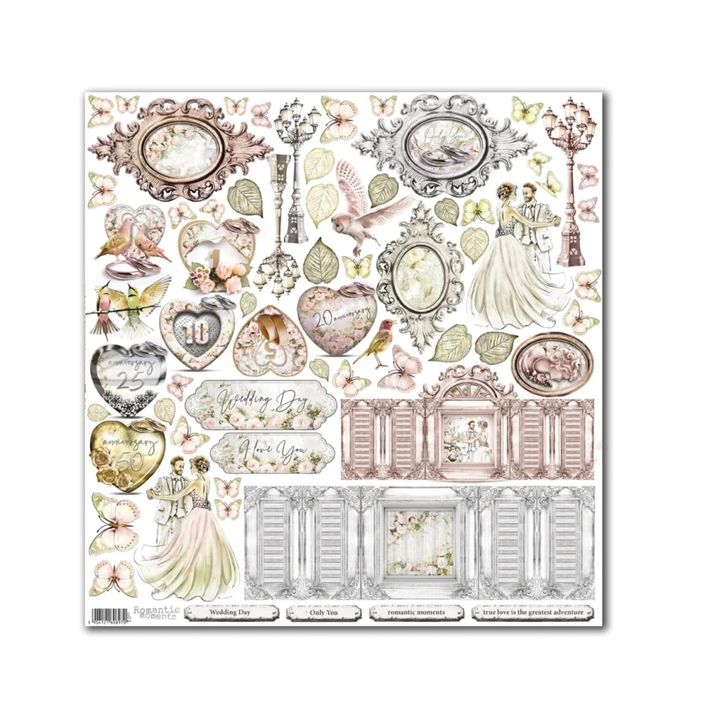 Margaret Scrapbook papier – Romatic moments  12x12