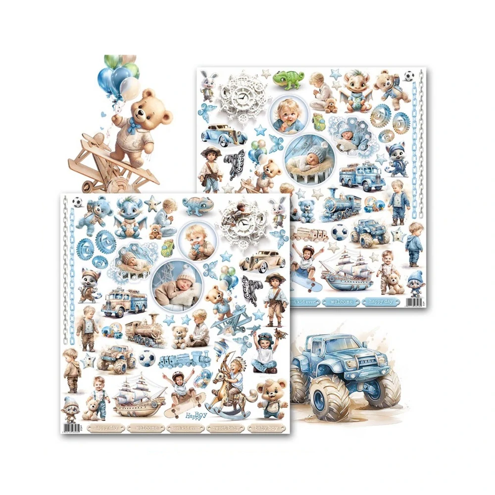 Margaret Scrapbook papier – Happy Boy  12x12