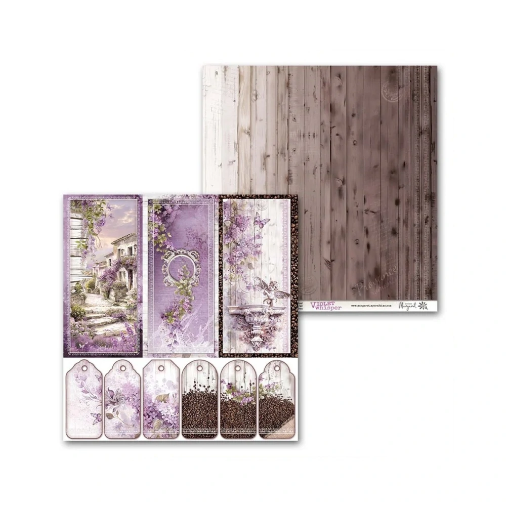 Margaret Scrapbook papier – Violet whisper  12x12