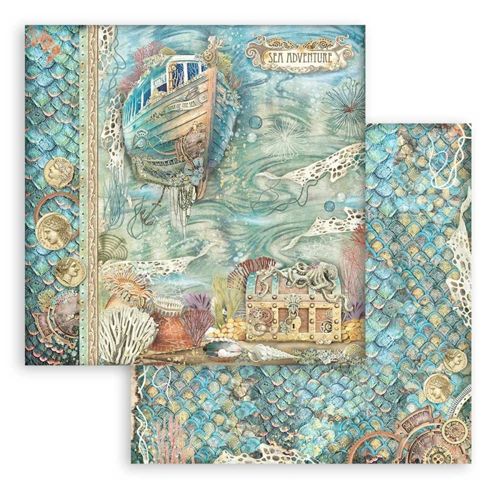 Stamperia Scrapbook papier – Songs of The Sea 12x12