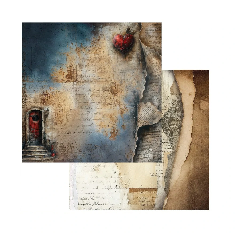 Alchemy of Art Scrapbook papier Behind Closed Doors 8x8