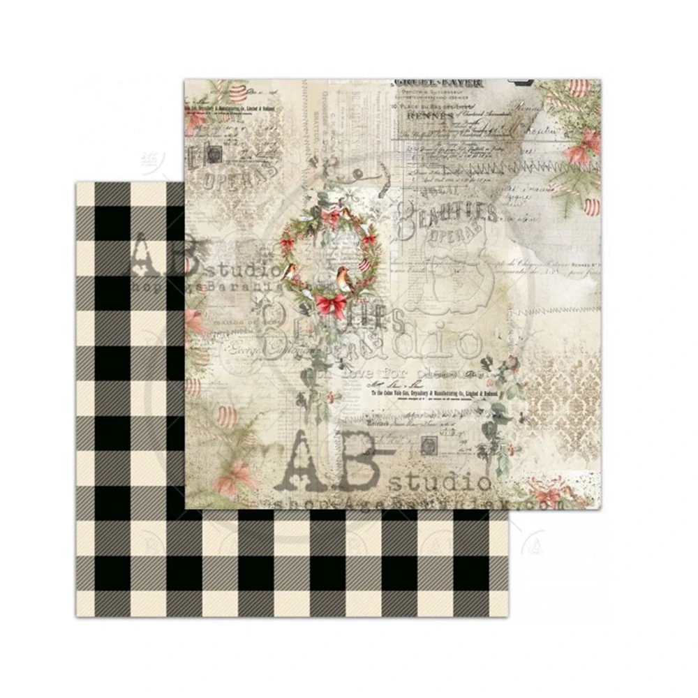 AB studio Scrapbook papier A Holly Jolly Christmas 12x12