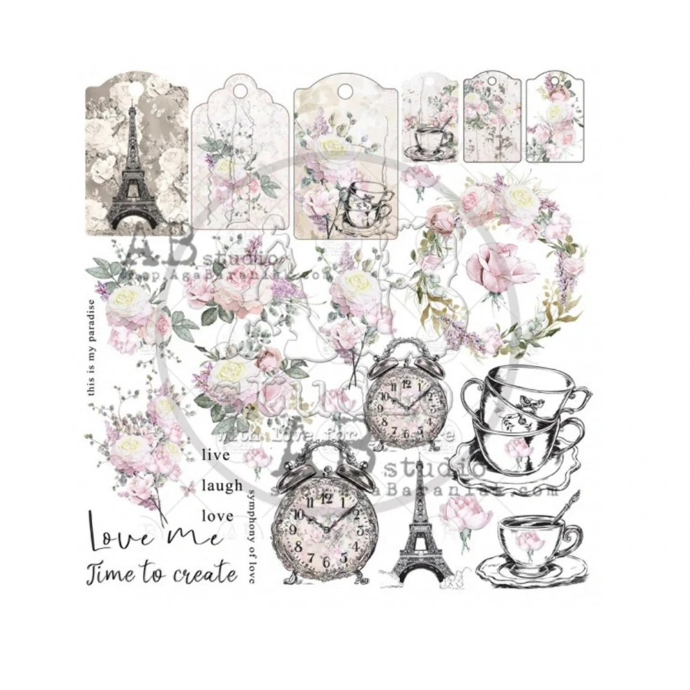 AB studio Scrapbook papier Shabby Love Symphony 12x12