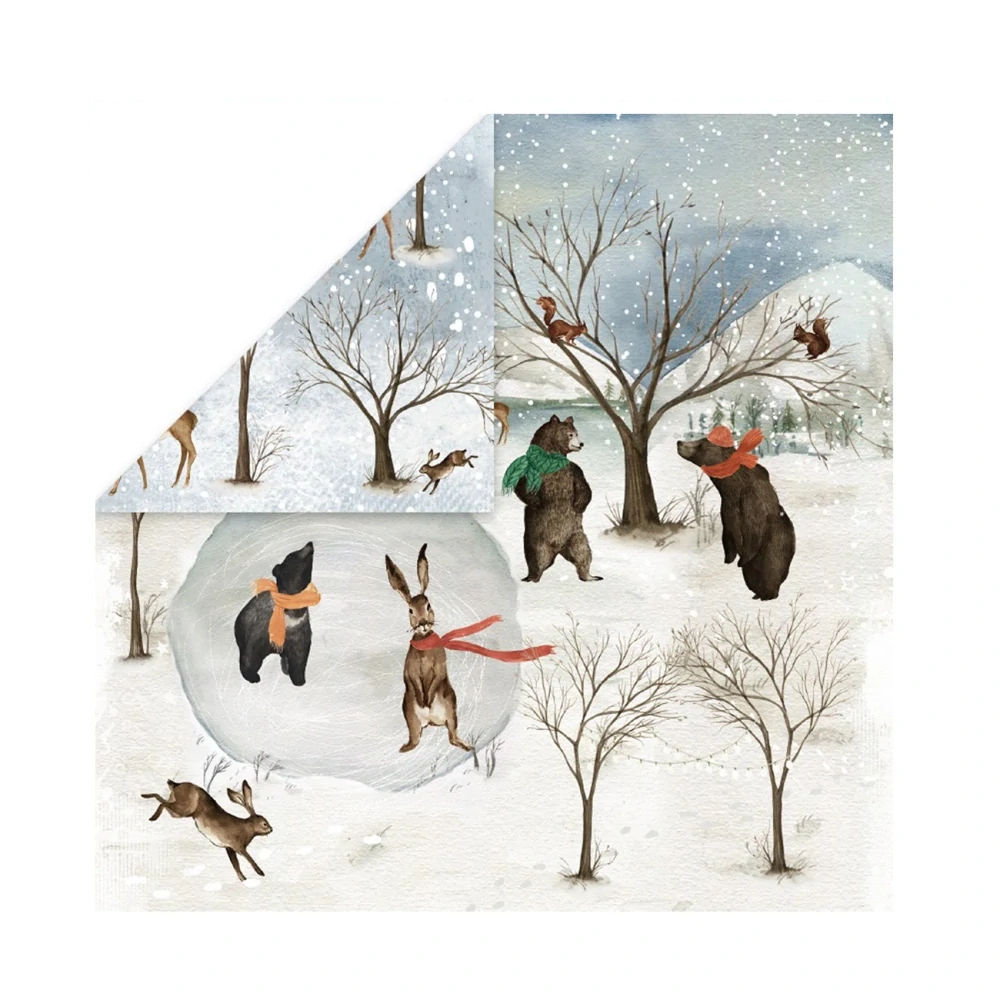 Craft & You Design Scrapbook papier Winter Holiday 12x12