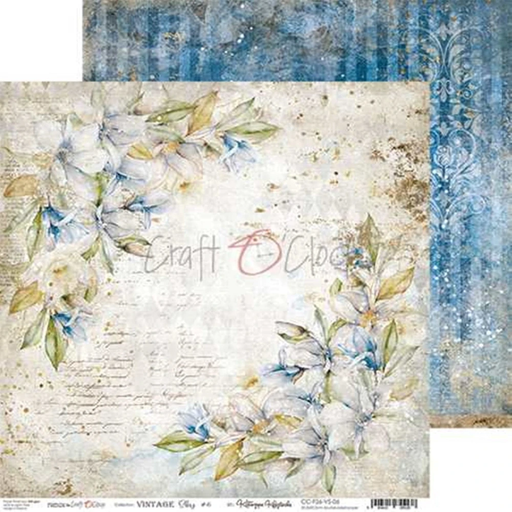  Scrapbook papier - Vintage Sky 12x12 - Craft O’Clock
