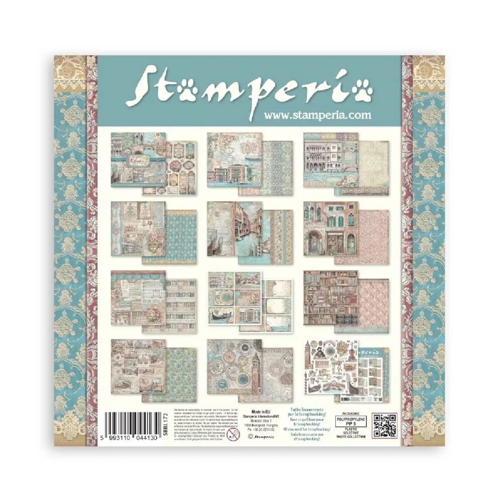 Stamperia Scrapbook papier – Venice City of Art 12x12