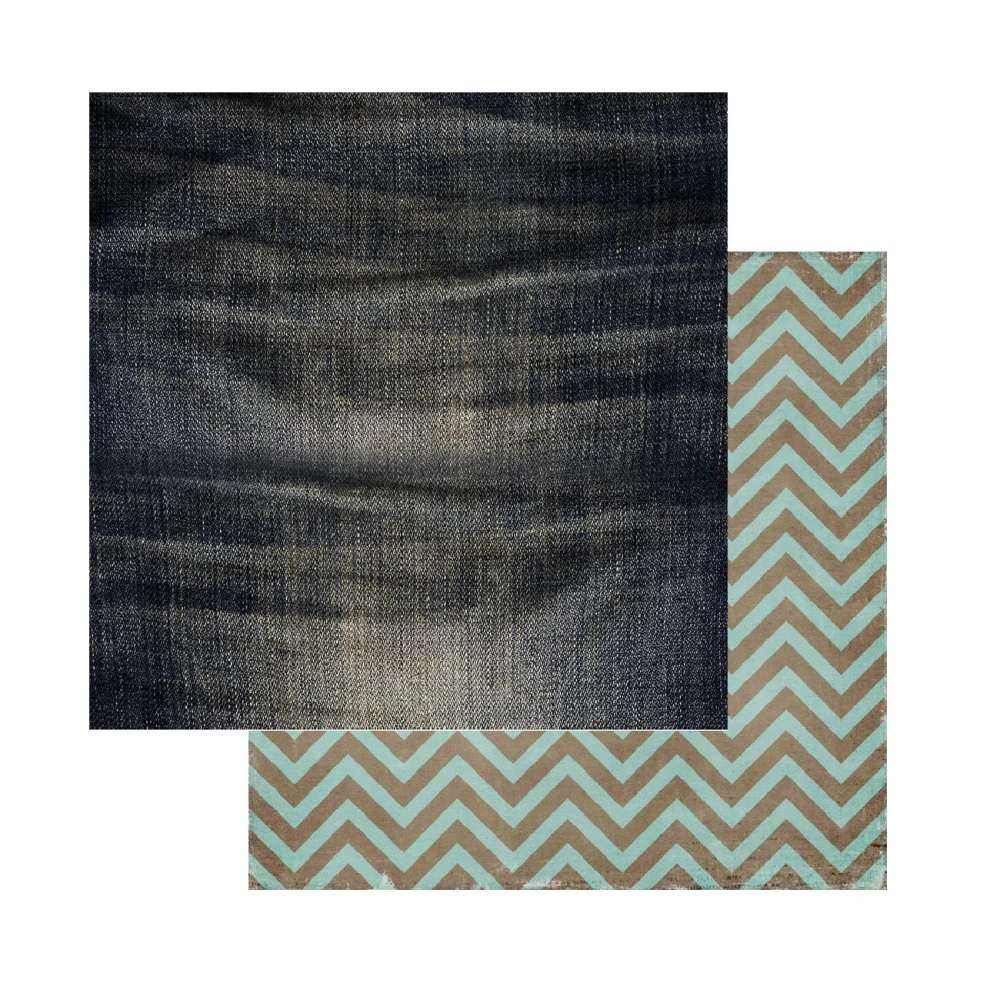 Memory Place Scrapbook papier Shades of Denim 12x12