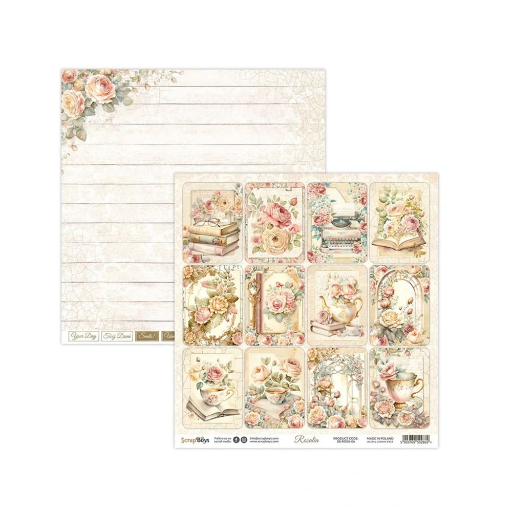 Scrapboys Scrapbook papier Rosalia 12x12