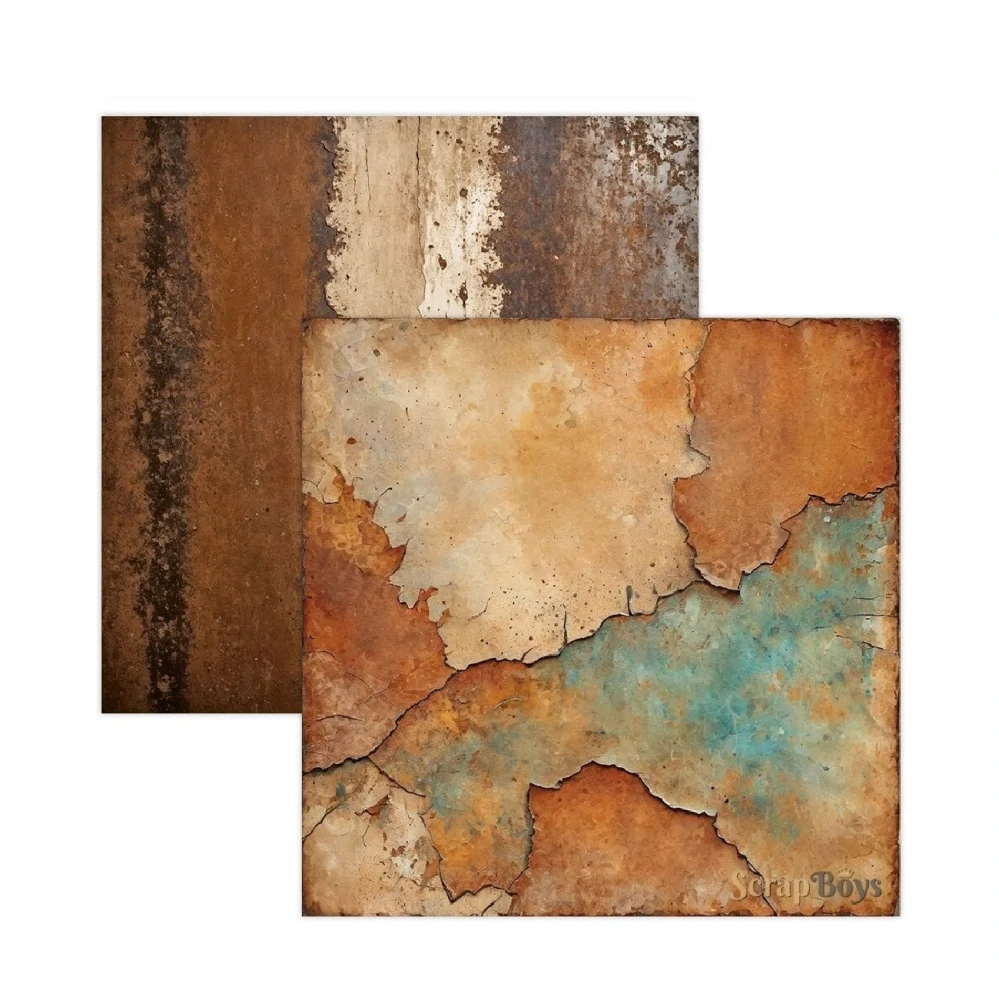 Scrapboys Scrapbook papier Rusty Pack 12x12