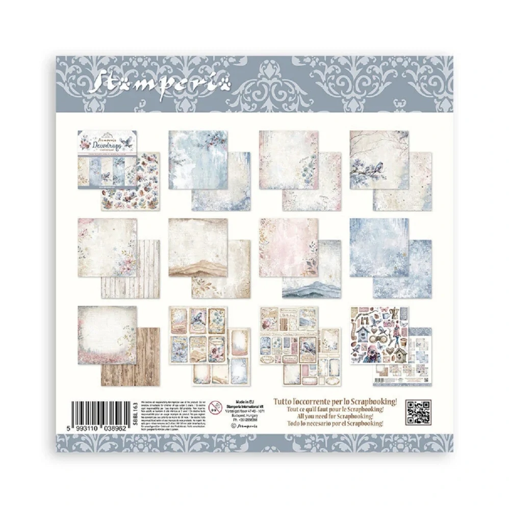 Stamperia Scrapbook papier – Dewdrops 12x12