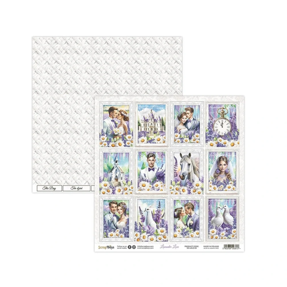 Scrapboys Scrapbook papier Lavender Love 12x12