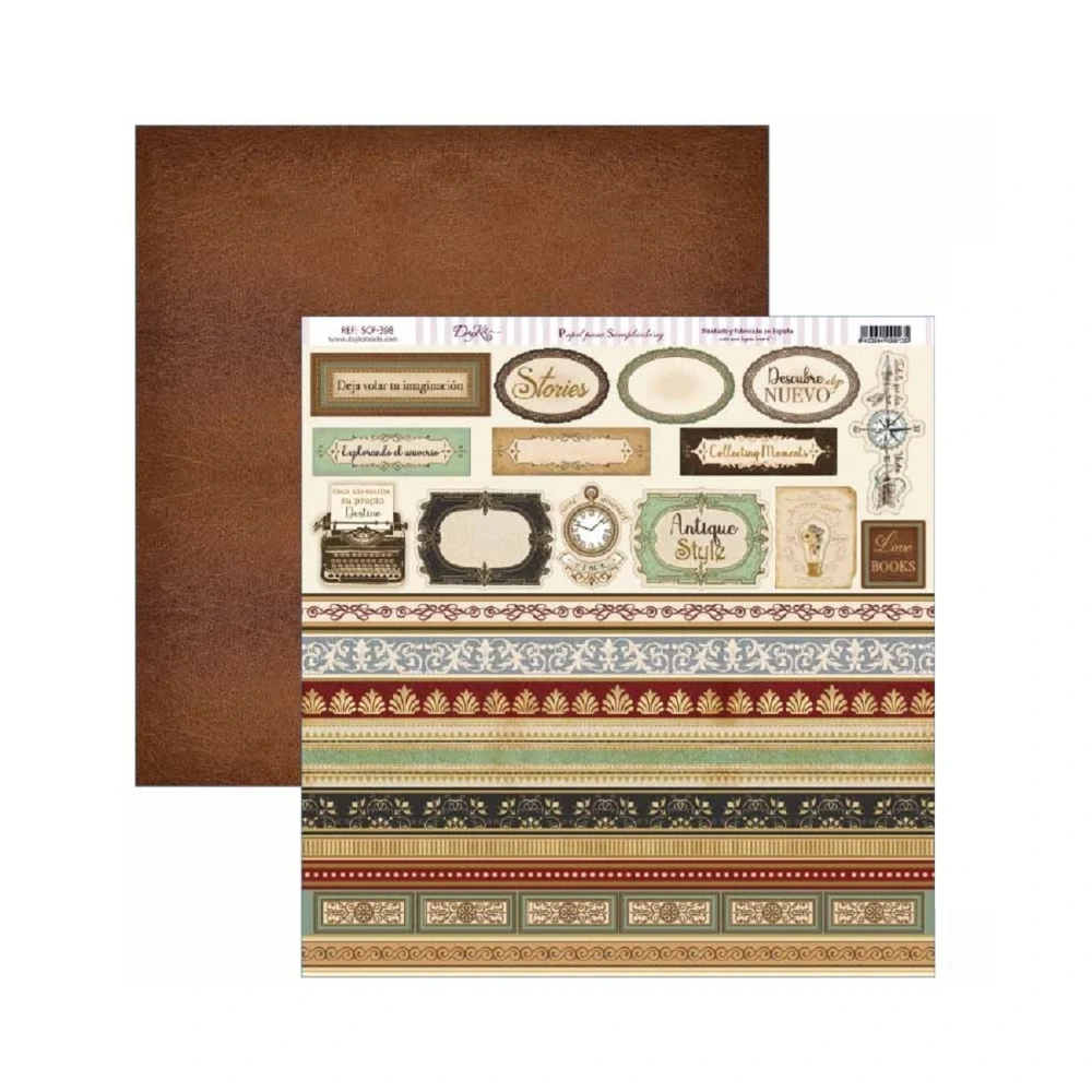 Dayka Scrapbook papier Antique Style12x12
