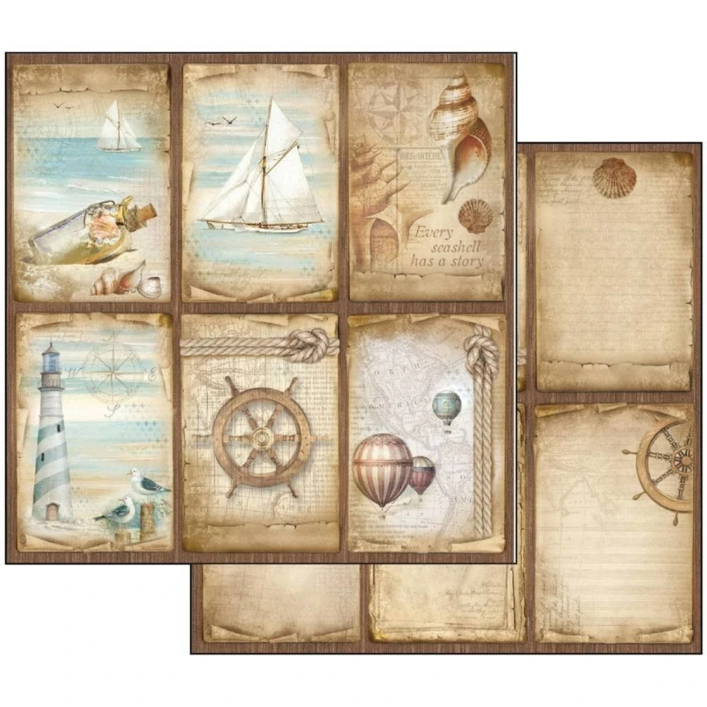 Stamperia Scrapbook papier – Sea Land 12x12
