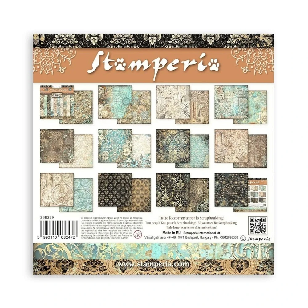 Scrapbook papier – Fantasy World Backgrounds 8x8