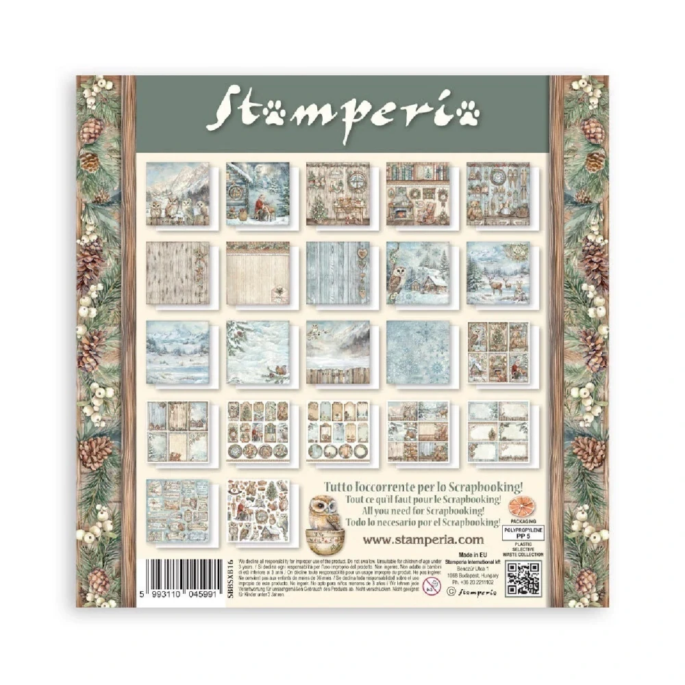 Stamperia Scrapbook papier – The Owl's House 8x8