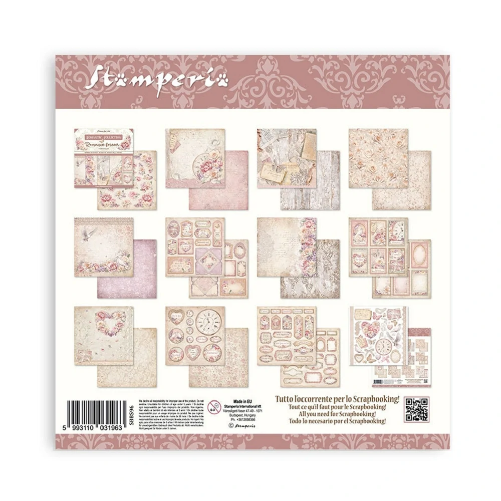 Stamperia Scrapbook papier – Romance Forever 8x8