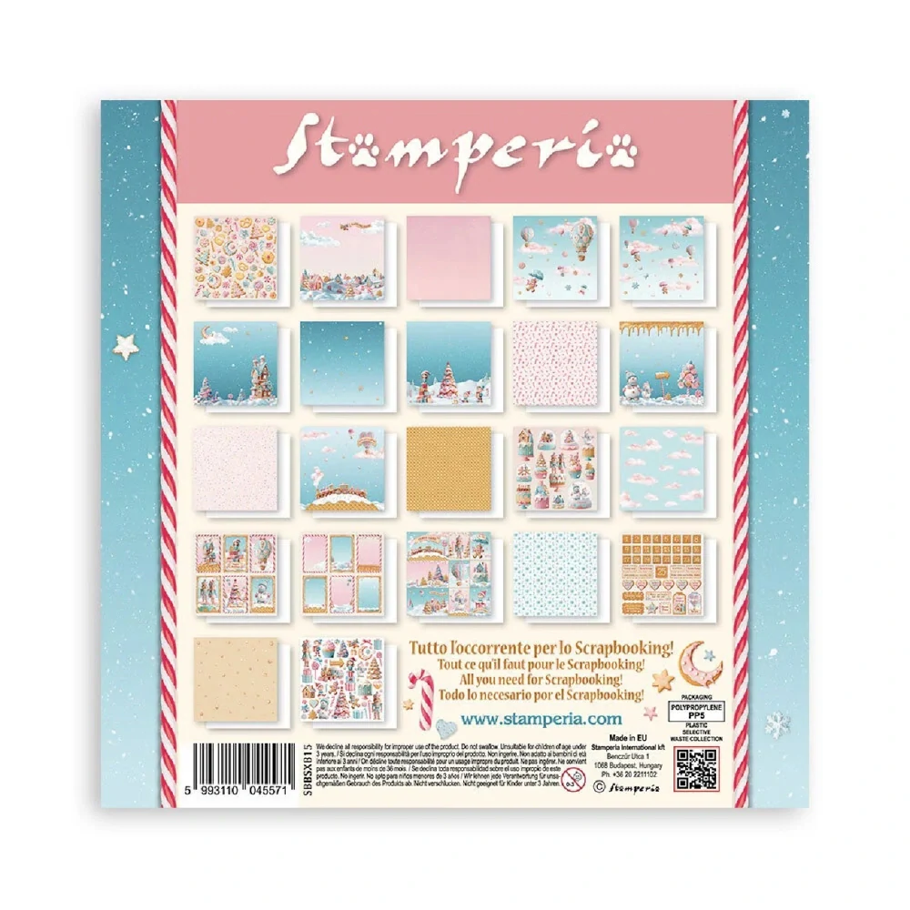 Stamperia Scrapbook papier – Candy Christmas Maxi 12x12