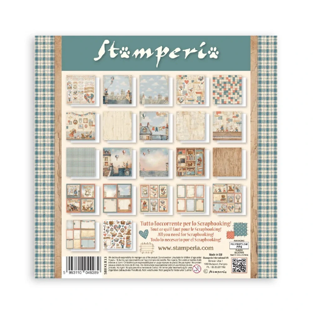 Stamperia Scrapbook papier – Family 12x12 Maxi
