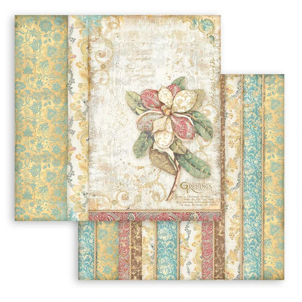 Stamperia Scrapbook papier – Christmas Greetings 12x12